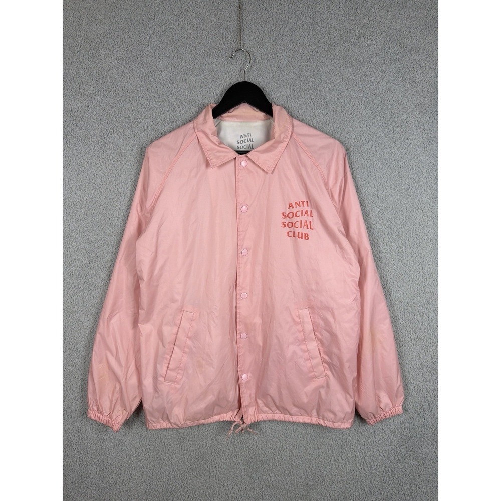 Anti Social Social Club Pink Oversized Coach Jacket ‎ Size M